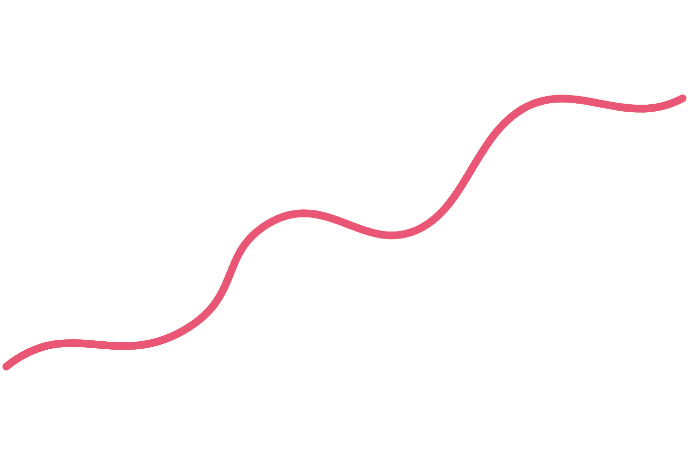 Pink wavy line illustrating golf cart performance and style upgrades.